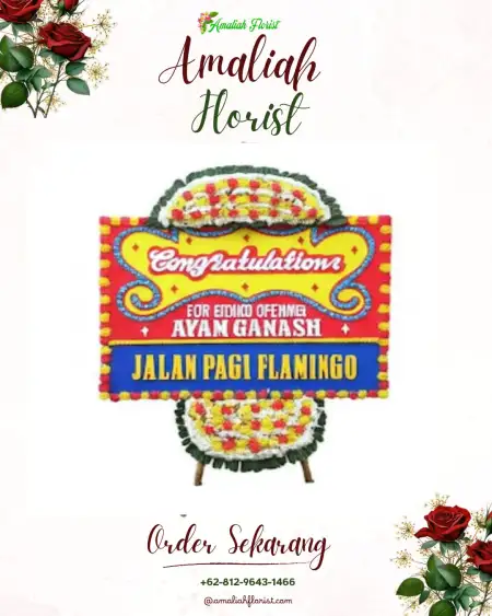 Sewa Papan Bunga Kota Besi